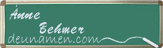 Änne Behmer Visitenkarte